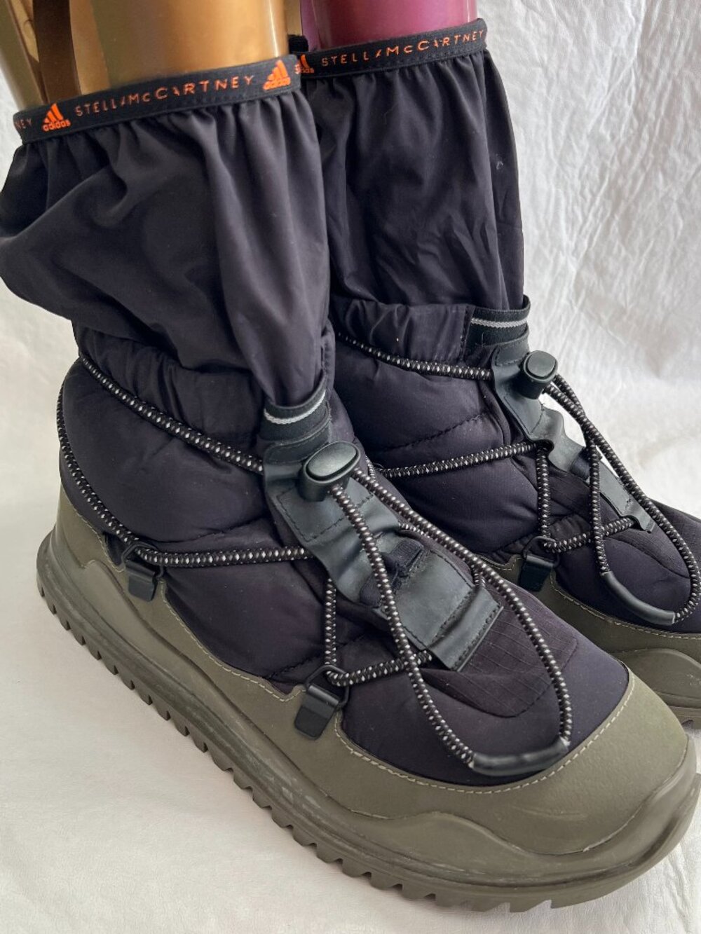 Adidas by Stella McCartney Winter boot Cold.Rdy womens 7.5 pull on black green